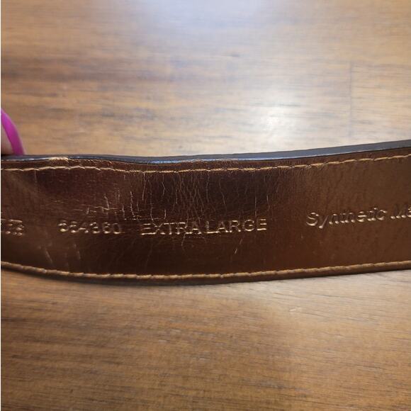 Michael Kors Reversible Brown MK Logo Belt XL Style 554360